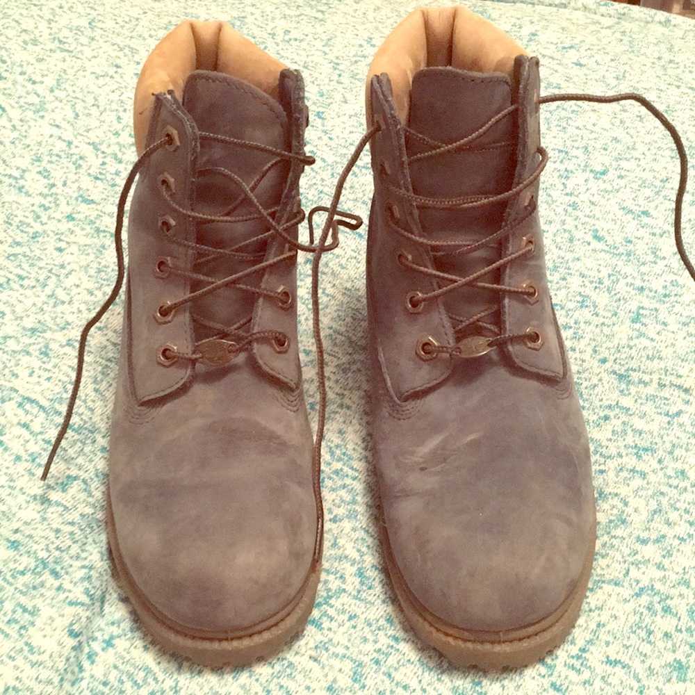 Light blue Timberland boots